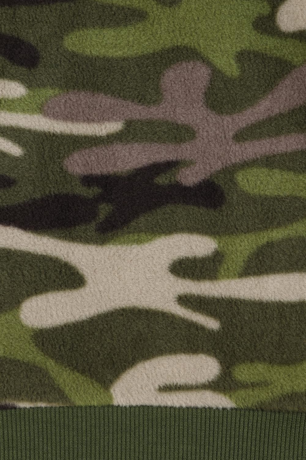 ThePyjamaFactory Pigiama lungo in pile mimetico verde per bambini