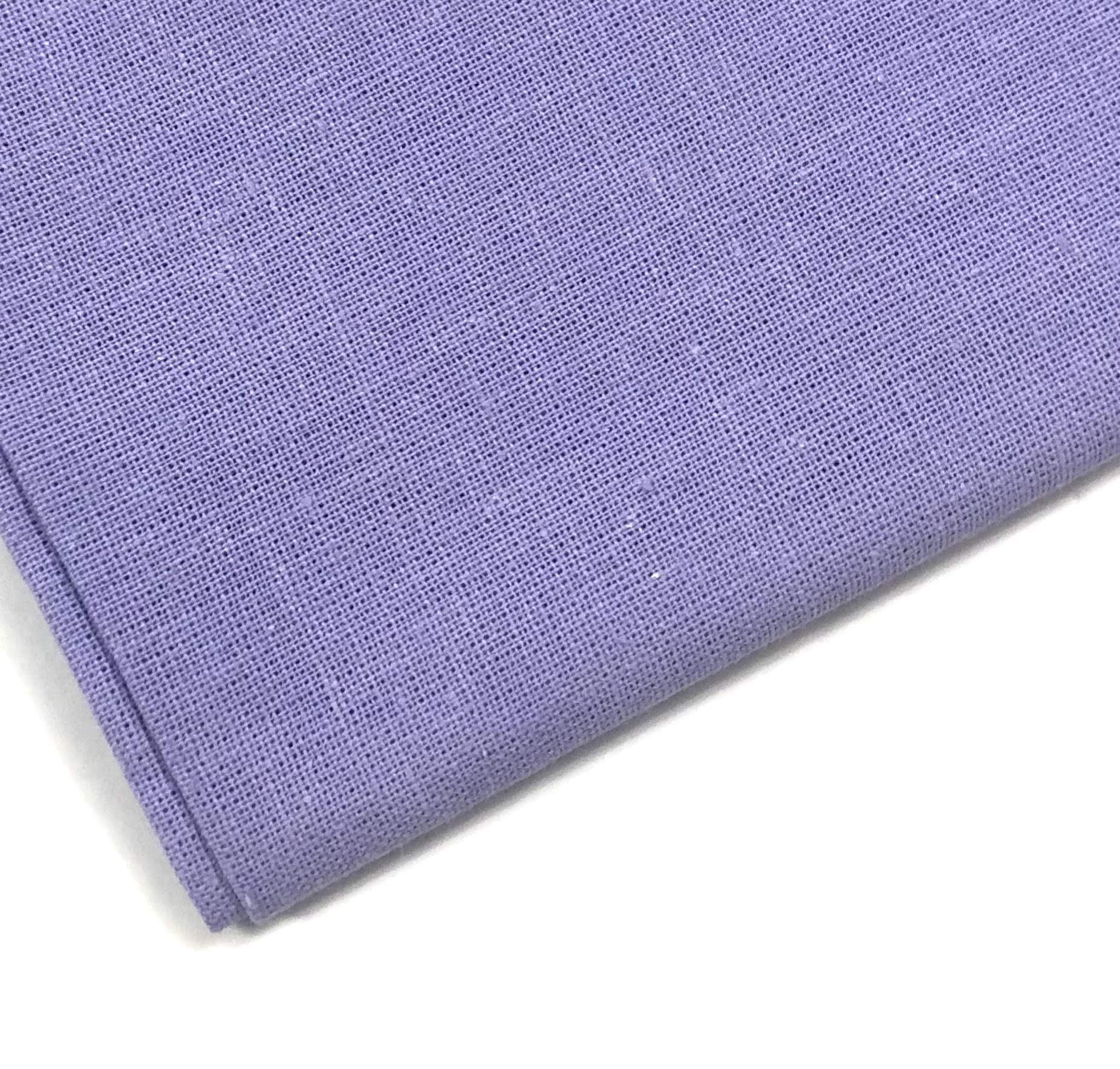 Plain 100% Cotton Fabric - 60 INCH Wide - 10 Colors by M&J® (Lilac, 1 METRE)