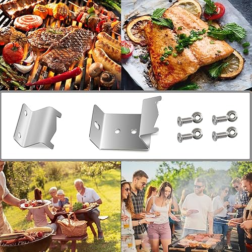 Miniatura 7 de Plowo Soportes de placa de calor de acero inoxidable, soportes de suspensión de quemador de repuesto para Chargriller 5050, 3001, 3008, 3030, 4000,
