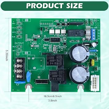 Upgrade GLX-PCB-RITE Main Printed Circuit Board Replacement Kit, Compatible with Hayward Goldline AquaRite Salt Pool Chlorine Generators, Replace for GLX-PCB-RITE & Main PCB Printed Circuit Board