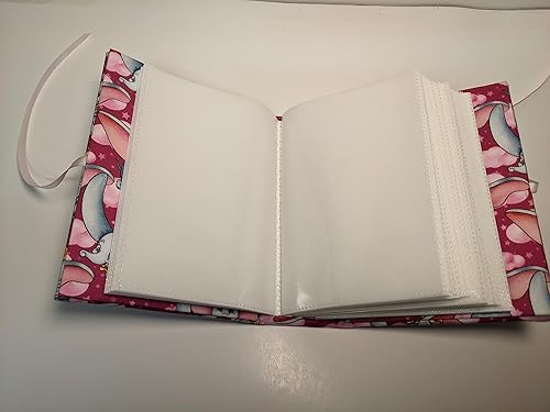 Miniatura 5 de Disneys Dumbo Fabric Custom Photo Album in Pink, Personalize, Dumbo Brag Book, 7 x 5 Album