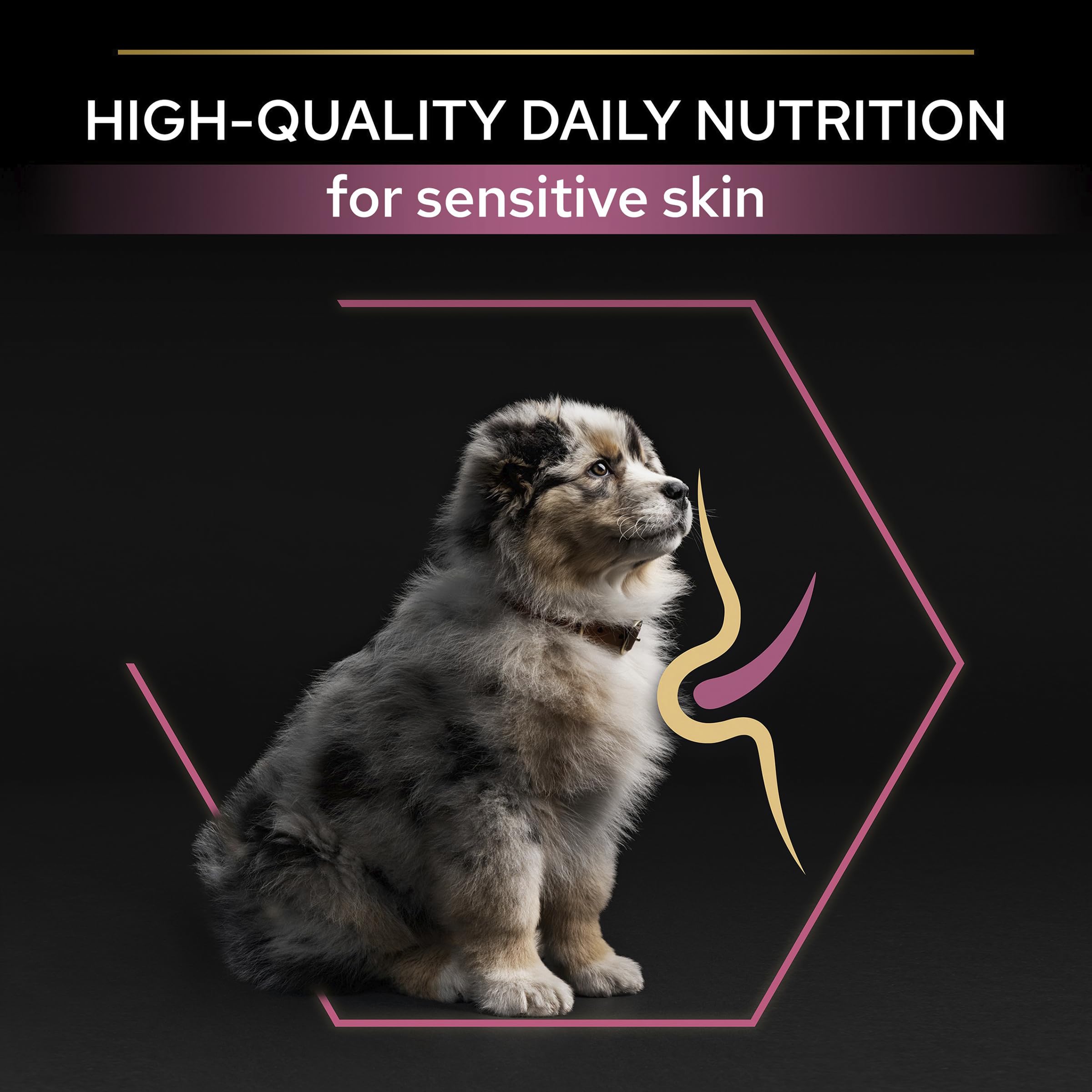 Pro Plan Medium Puppy Sensitive Skin, Welpenfutter trocken, reich an Lachs, 2er Pack (1 x 3 kg)