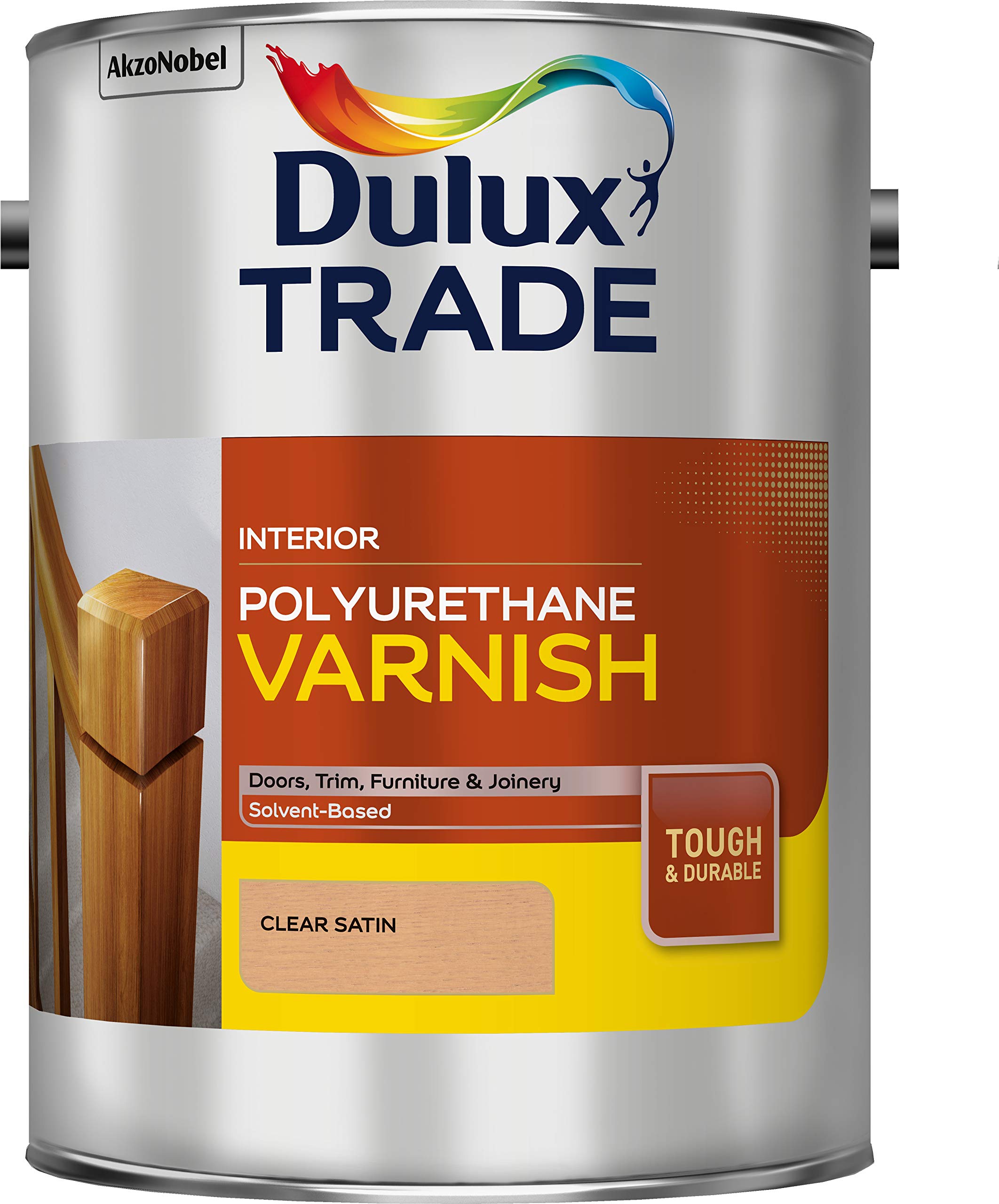 Dulux Trade Polyurethane Varnish Satin 5L 5010212569146