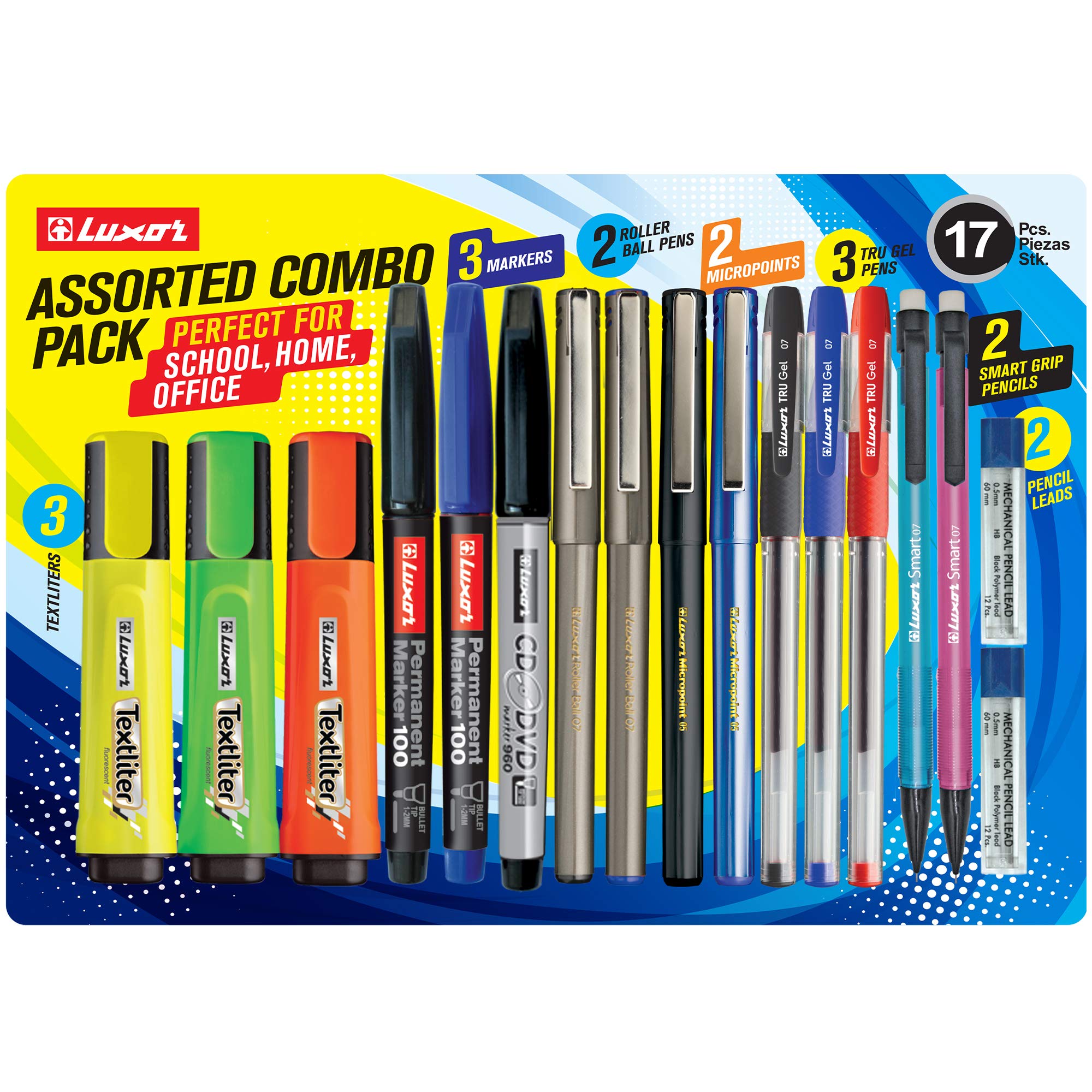Luxor Assorted Combo Pack Office Set, Pack of 17