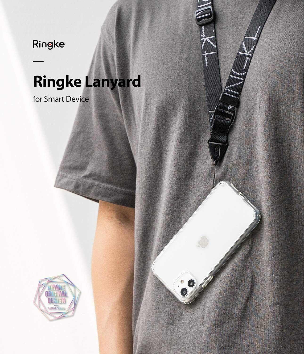 Amazon Co Jp Ringke スマホ ストラップ ネックストラップ 首掛け 携帯ネックストラップ 落下防止 スマートフォンストラップ 紛失防止 キー カメラ Idカード Design Neck Strap Lettering Black ブラック 家電 カメラ