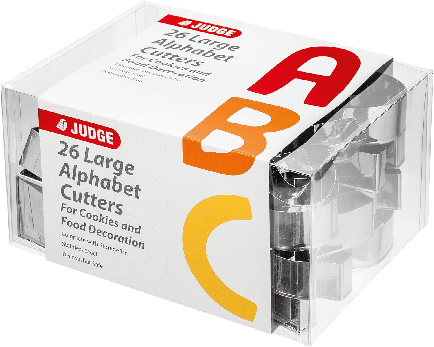 Judge Horwood TC205Cortadores de Alfabeto Grandes, Acero Inoxidable