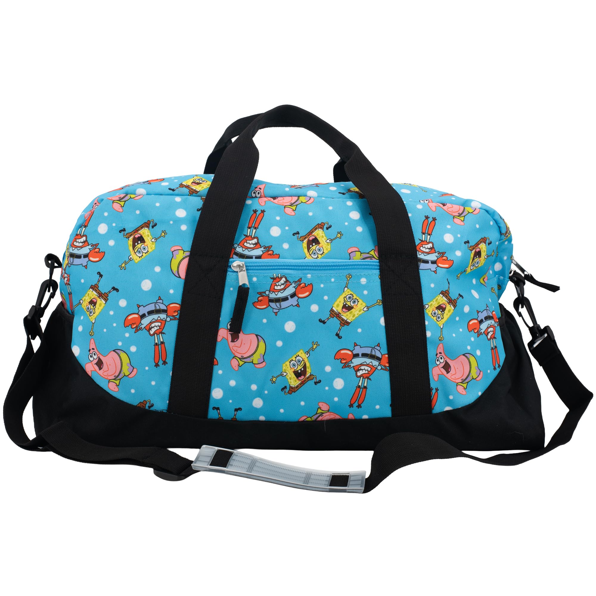 Reisetasche mit Figuren, 40 cm Tasche für Übernachtungen und Wochenendtrips für Mädchen, auch als Tanztasche geeignet., Spongebob, 16" x 10" x 6.5"