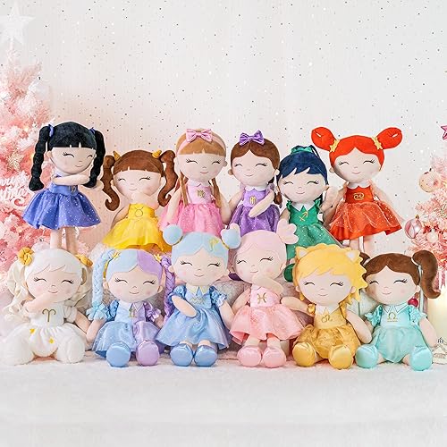 Miniatura 7 de Regalos de bebé niña muñecas de peluche Constelaciones Muñeca del zodiaco Regalo de cumpleaños 17 pulgadas Sagittari