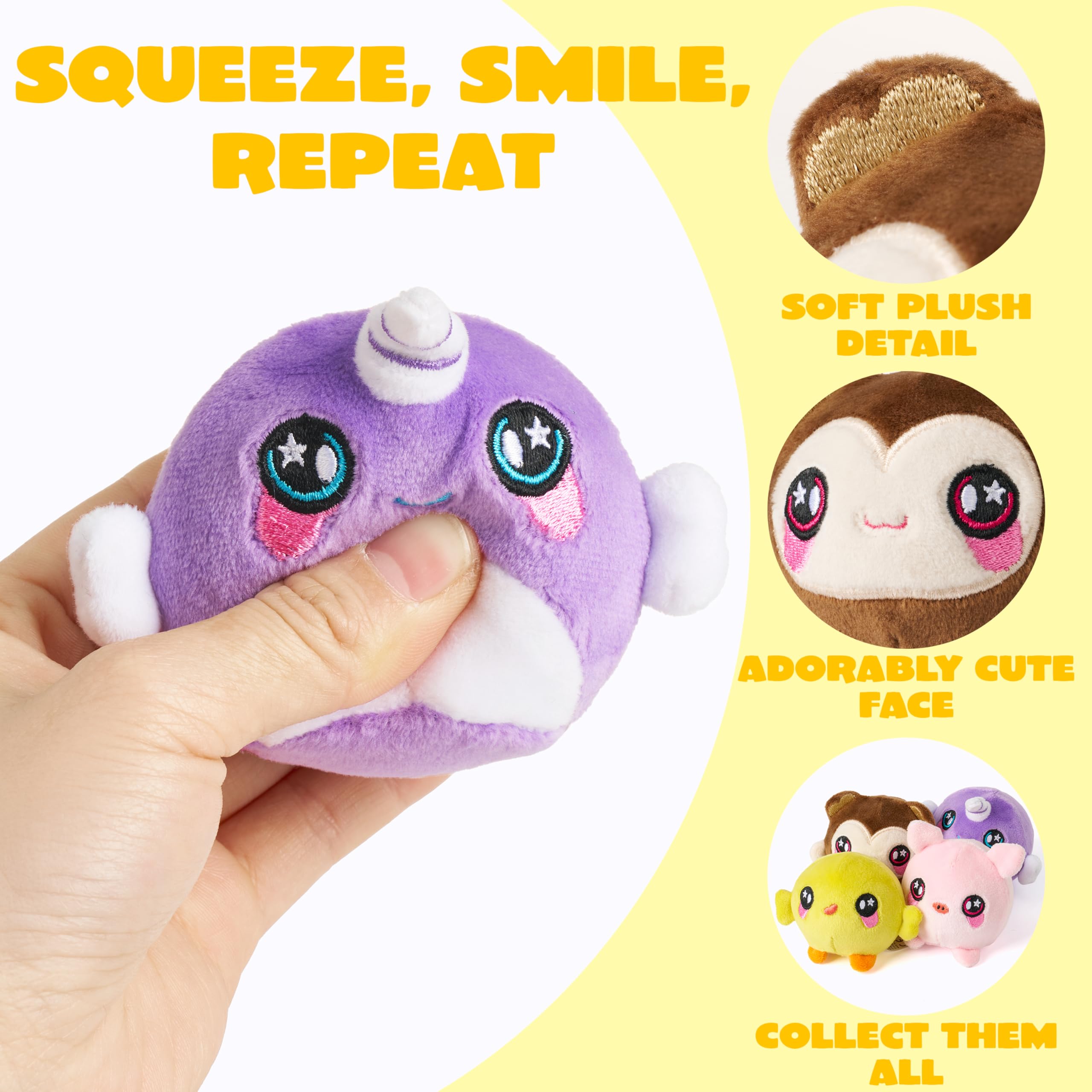 JOYIN - Juguetes de peluche para apretar, 6 unidades