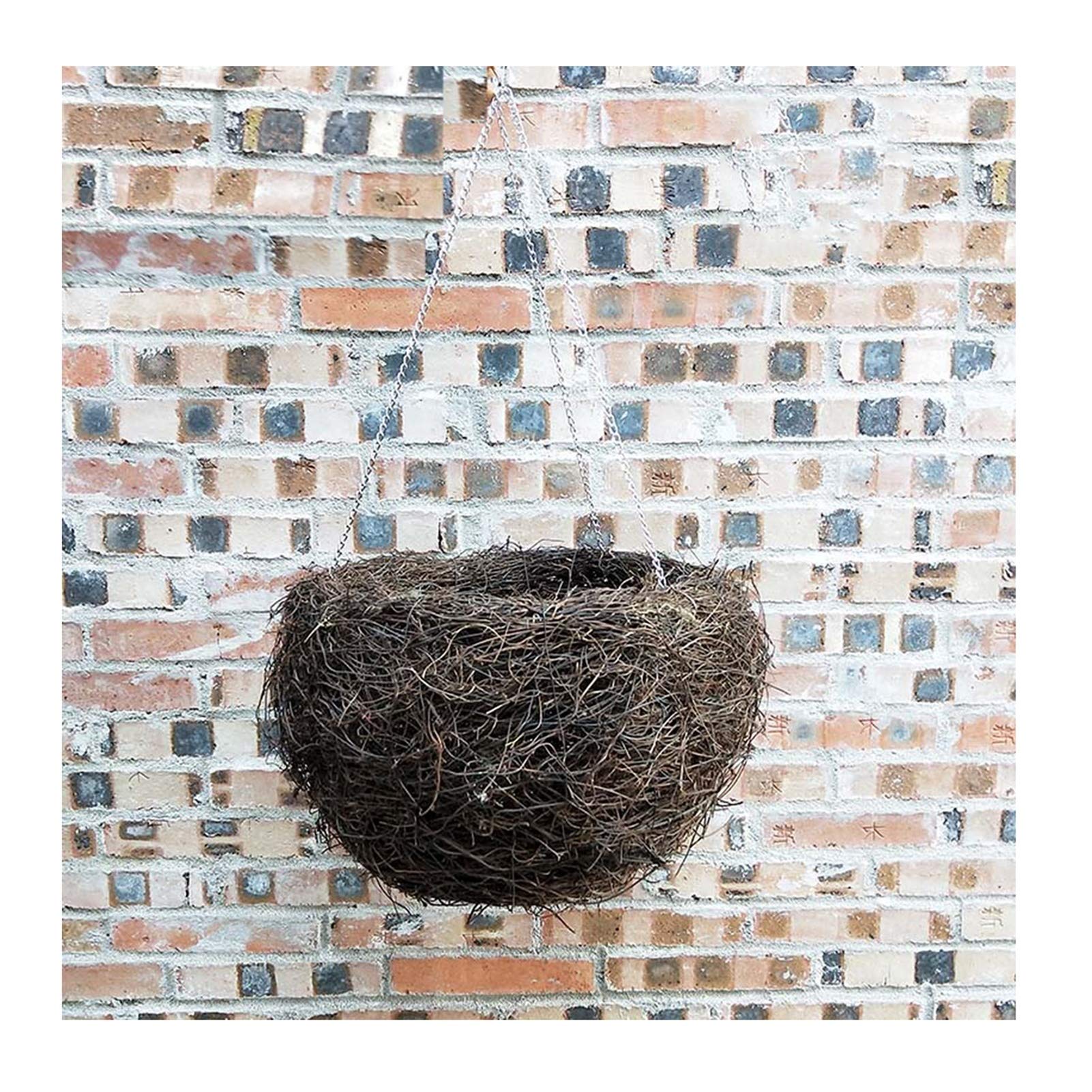 Nidos para PáJaros Nido de pájaro Natural Tejido con ratán Hecho a Mano, decoración de Aves Cesta Colgante de Juguete oscilante, diámetro 15 20 25 30 35 40 50 cm (Size : 30cm)