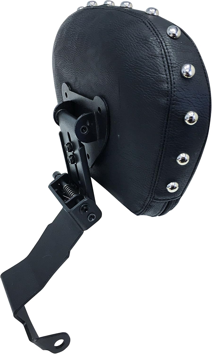 Studded Contoured - Fully Adjustable Driver's Backrest for 00+ Yamaha Road Star XV1600/1700