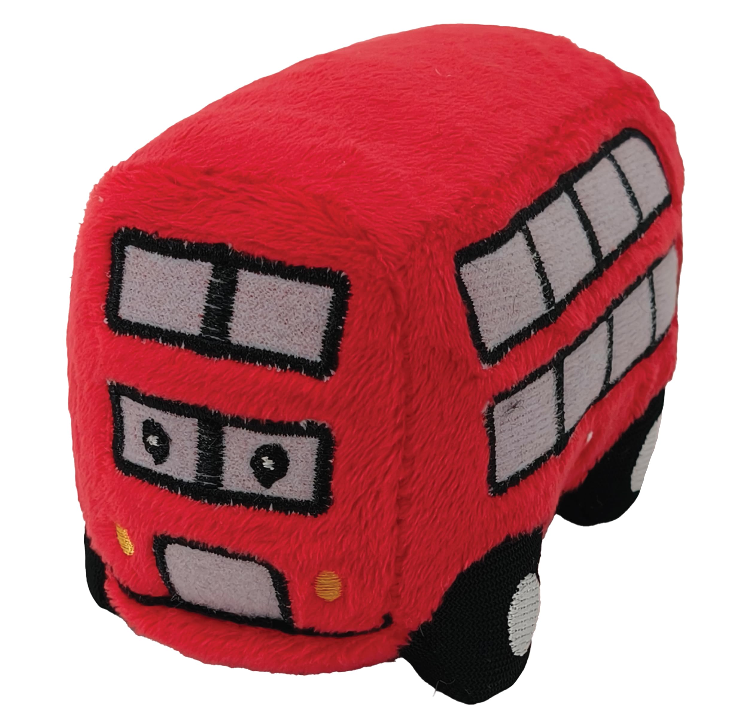 The Puppet Company Bus Finger Puppet in Red - Commute Plush Toy for Storytelling, Role Play and Travel - Cute Road Vechile Collectable for Children and Adults - 12cm