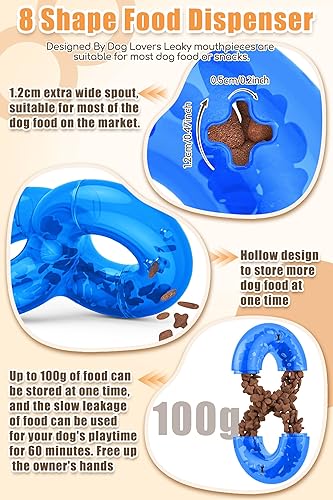 Miniatura 8 de Comedero para perros y mascotas, bola de limpieza de dientes masticables, bola de juguete para perros, bola de comida no tóxica, juguete de