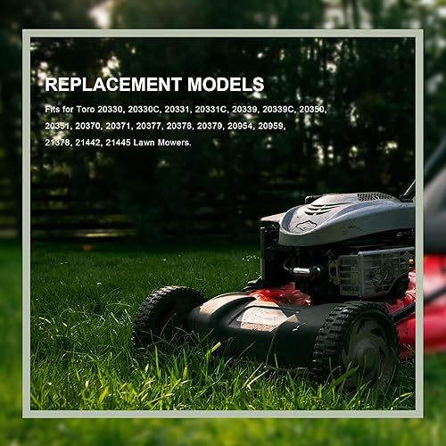 Miniatura 7 de Honoyam Correa de transmisión para cortacésped 117-1018 de 38 pulgadas x 32 38 pulgadas, repuesto para cortacésped reciclador Toro de 22 pulgadas