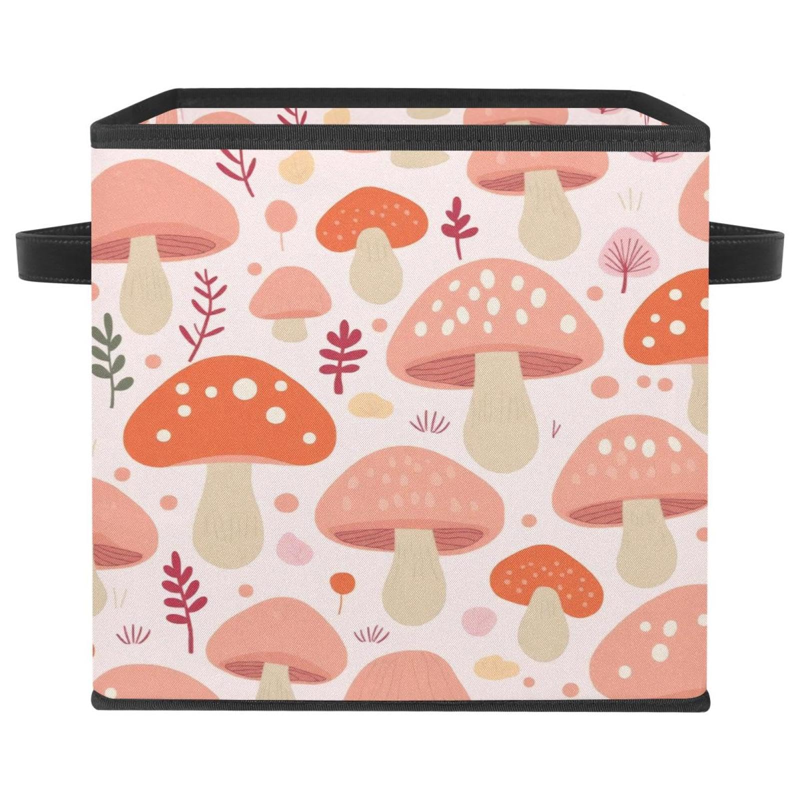 Boîte de rangement pliable cube bac pour maison et placard rose