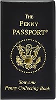 Penny Passport Elongated Coin Album - Souvenir Book for 36 Pressed Pennies & 8 Quarters