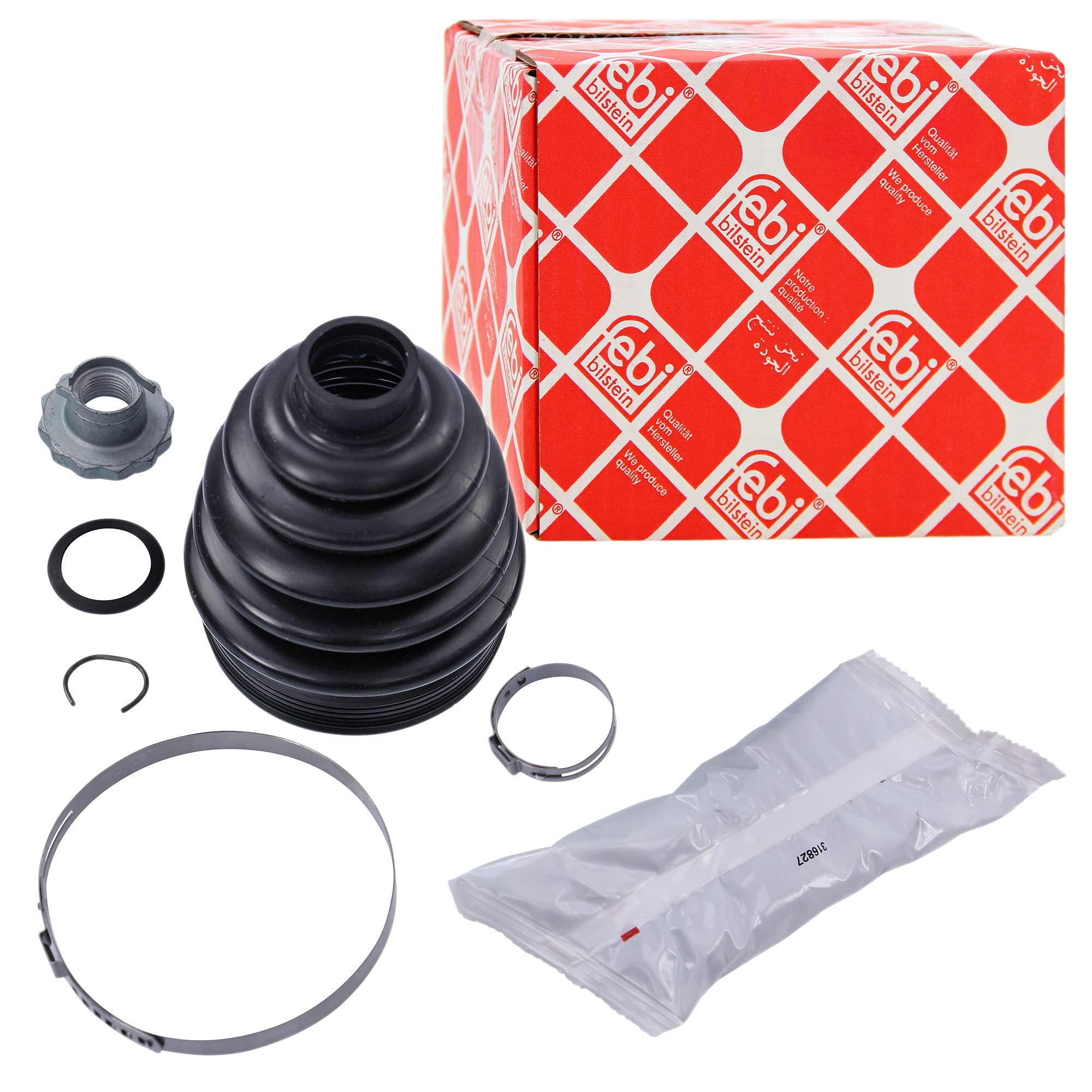 CV Joint Boot fits VW FOX 5Z 1.2 Front Outer 05 to 11 With ABS C.V. Driveshaft