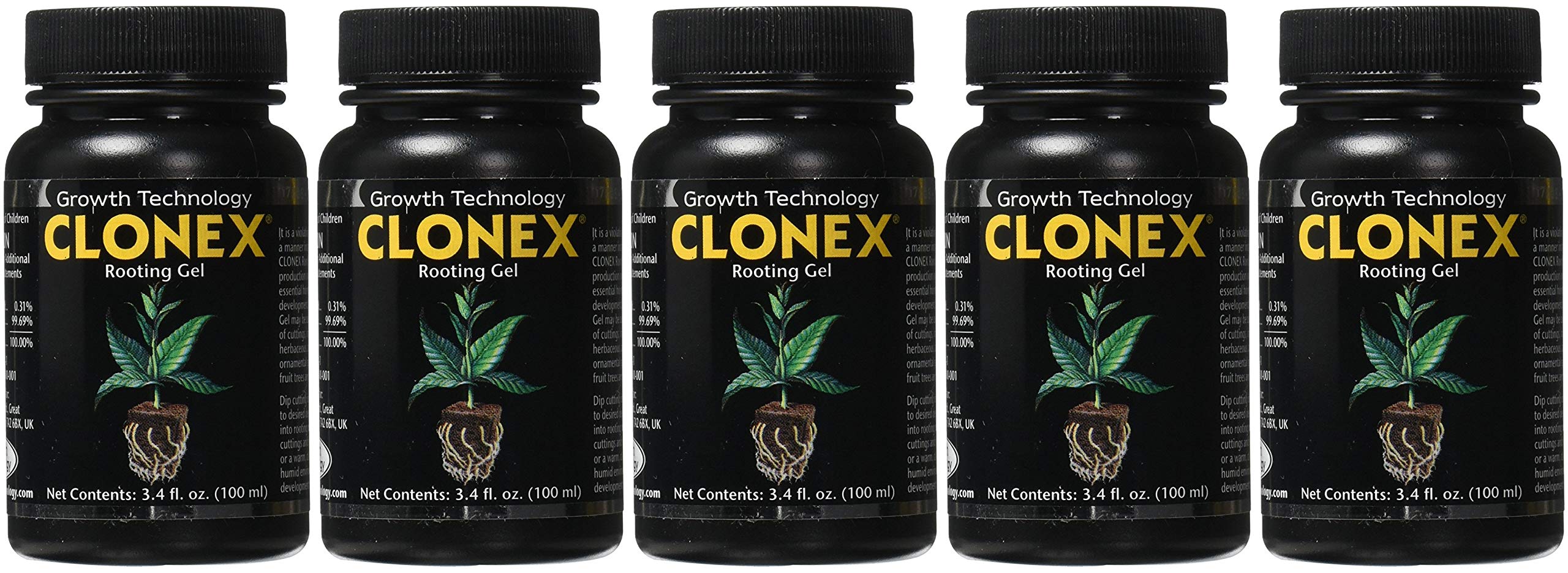 Clonex Hydrodynamics Rooting Gel, 100 ml, Pack 5