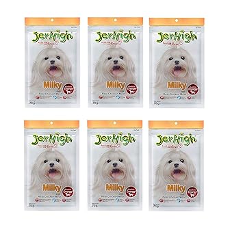 JerHigh Real Chicken Food Milky Flavor 6 Pack Combo Set 70g for Dogs