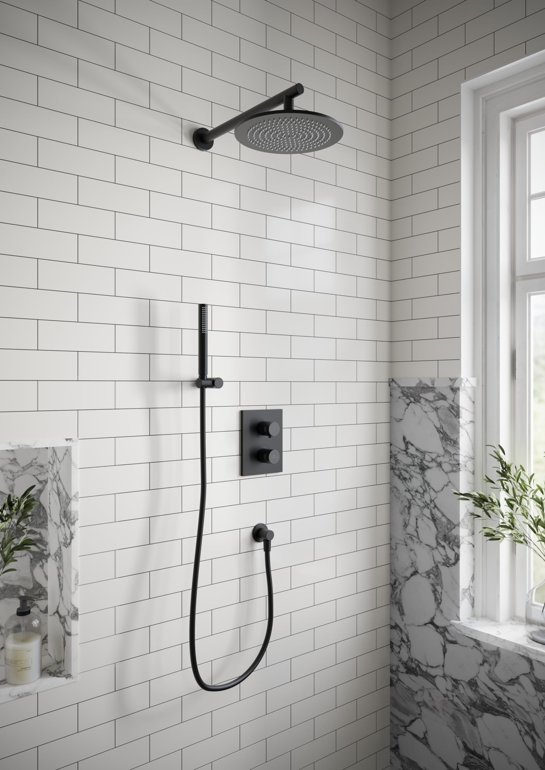 Villeroy & Boch Universal Showers wąż prysznicowy ręczny, elastyczny wąż prysznicowy z zabezpieczeniem przed przekręceniem, wąż prysznicowy do prysznica i wanny, odporny na zginanie, 1,20 m, matowy