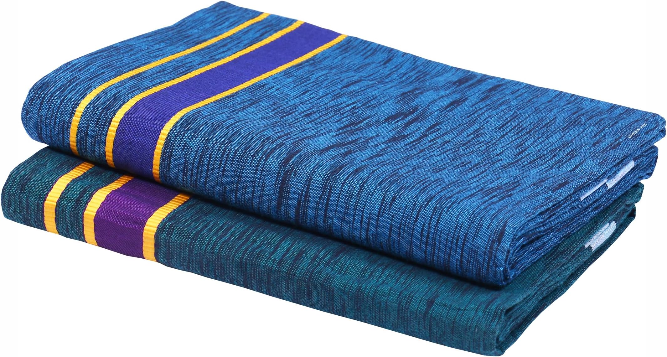 GREEN TEEMen Coloured Dhoti - Pack of 2