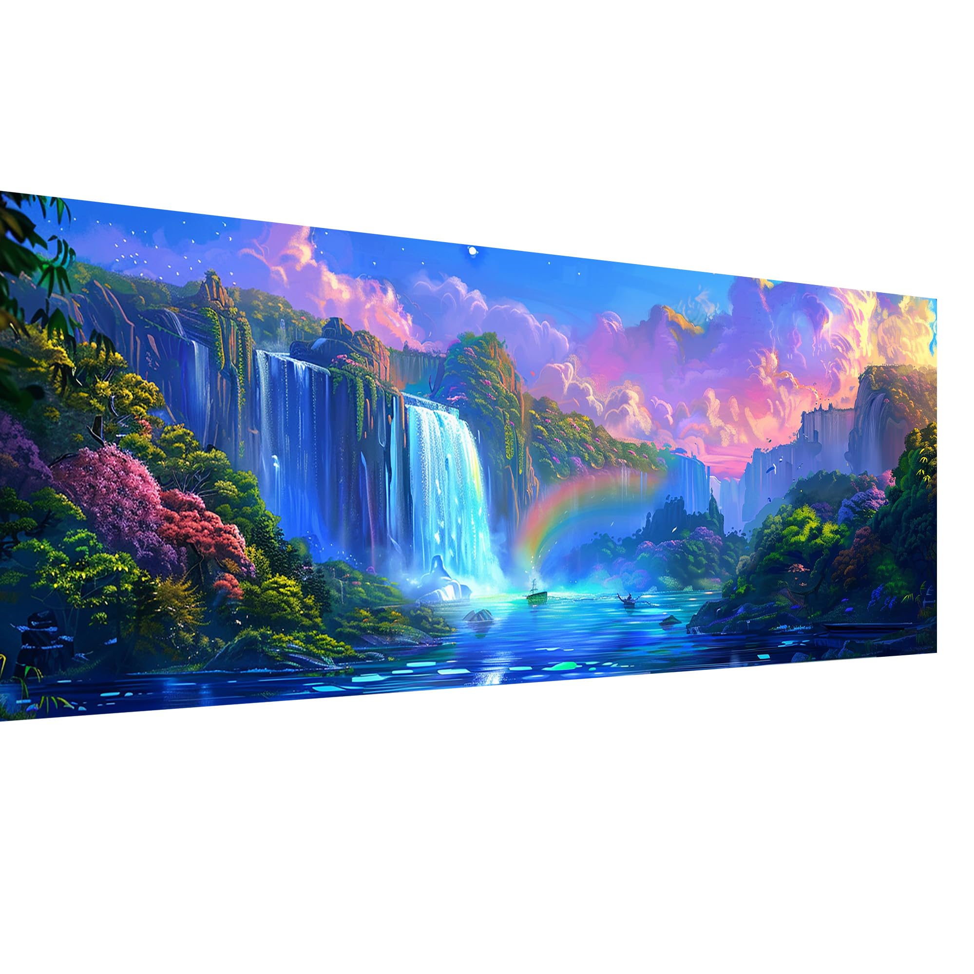 SKRYUIE Large 5D Landscape Diamond Painting Kit - DIY Diamond Art Kits for Adults Tree Round Drill - Crystal Embroidery - Craft for Wall and Office Decor - 30x80cm-image-38