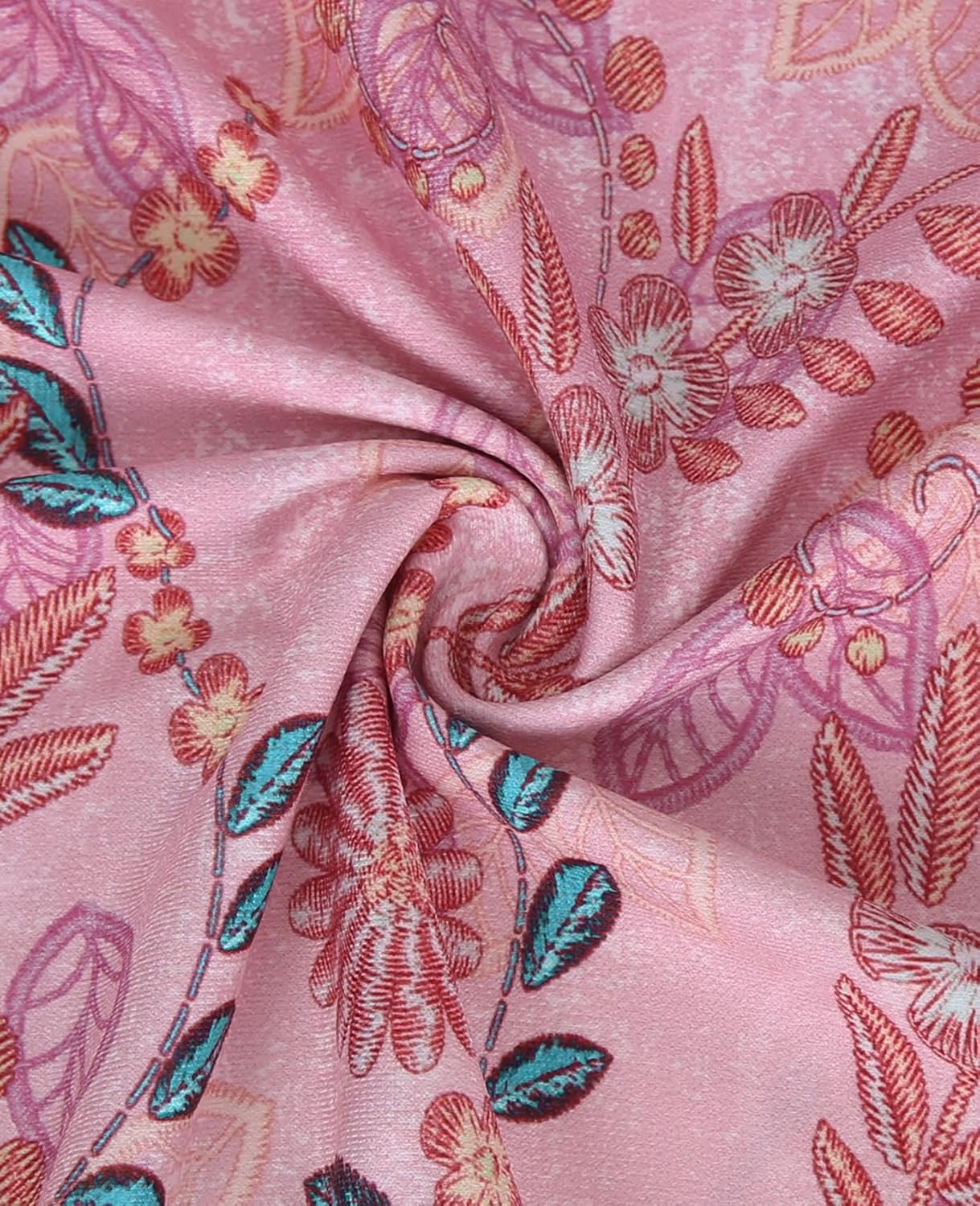 BAISHENGGT Womens Short Sleeve Tunic Tops V Neck Blouses Dressy Casual Vacation Outfits Floral Printed T Shirt - Image 5