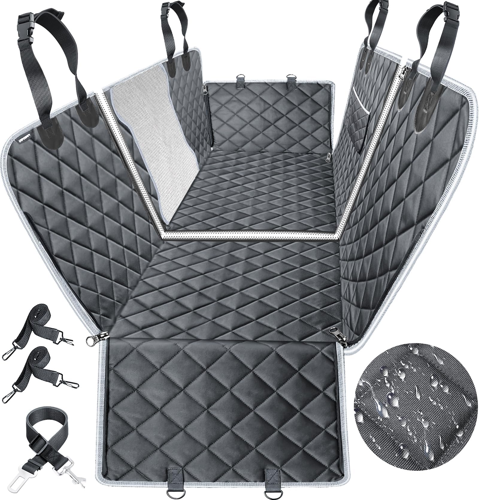 URPOWER 100 Waterproof Dog Car Seat Cover for Back Seat