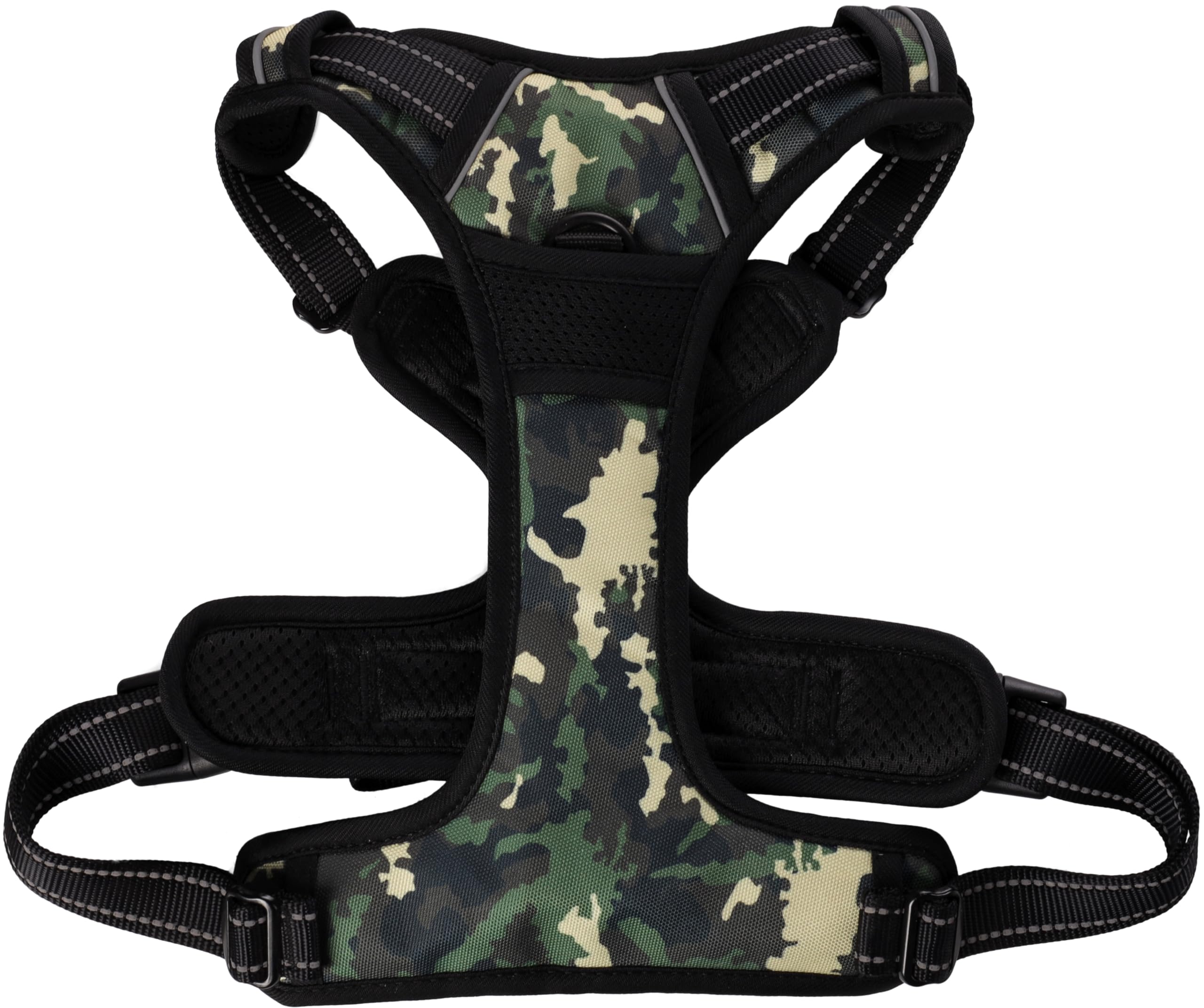 Dog Harness Balou Jungle camouflage XL 46-76cm 80-105cm 25mm