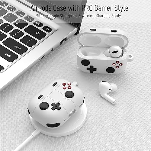 Miniatura 3 de Funda para Airpods 3, protector de silicona a prueba de golpes, compatible con Airpods de 3 generación con kit de limpieza, soporte de carga