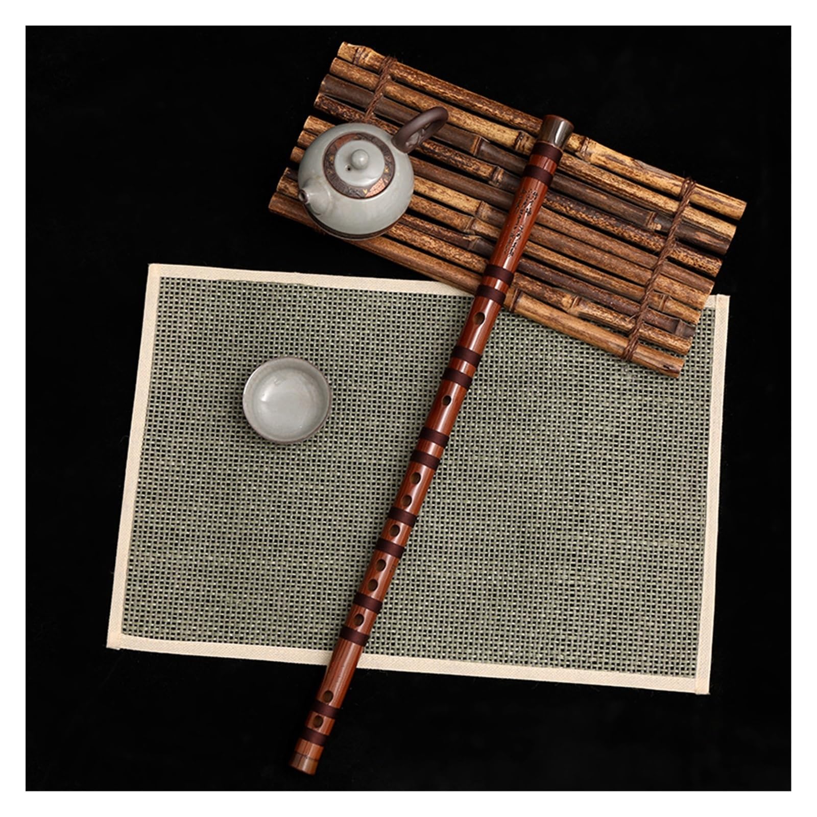 Flauto Bambù Flauto di bambù professionale Flauto traverso per principianti Strumento musicale per adulti(E Key)