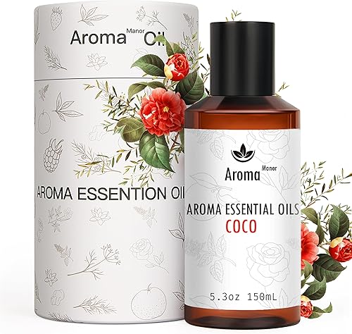 Miniatura 1 de Aceite Dffuser Aceites esenciales  Coco  Aceites difusores de aroma para el hogar, aromas de aromaterapia rosa, jazmín y pachulí, fragancia de larga