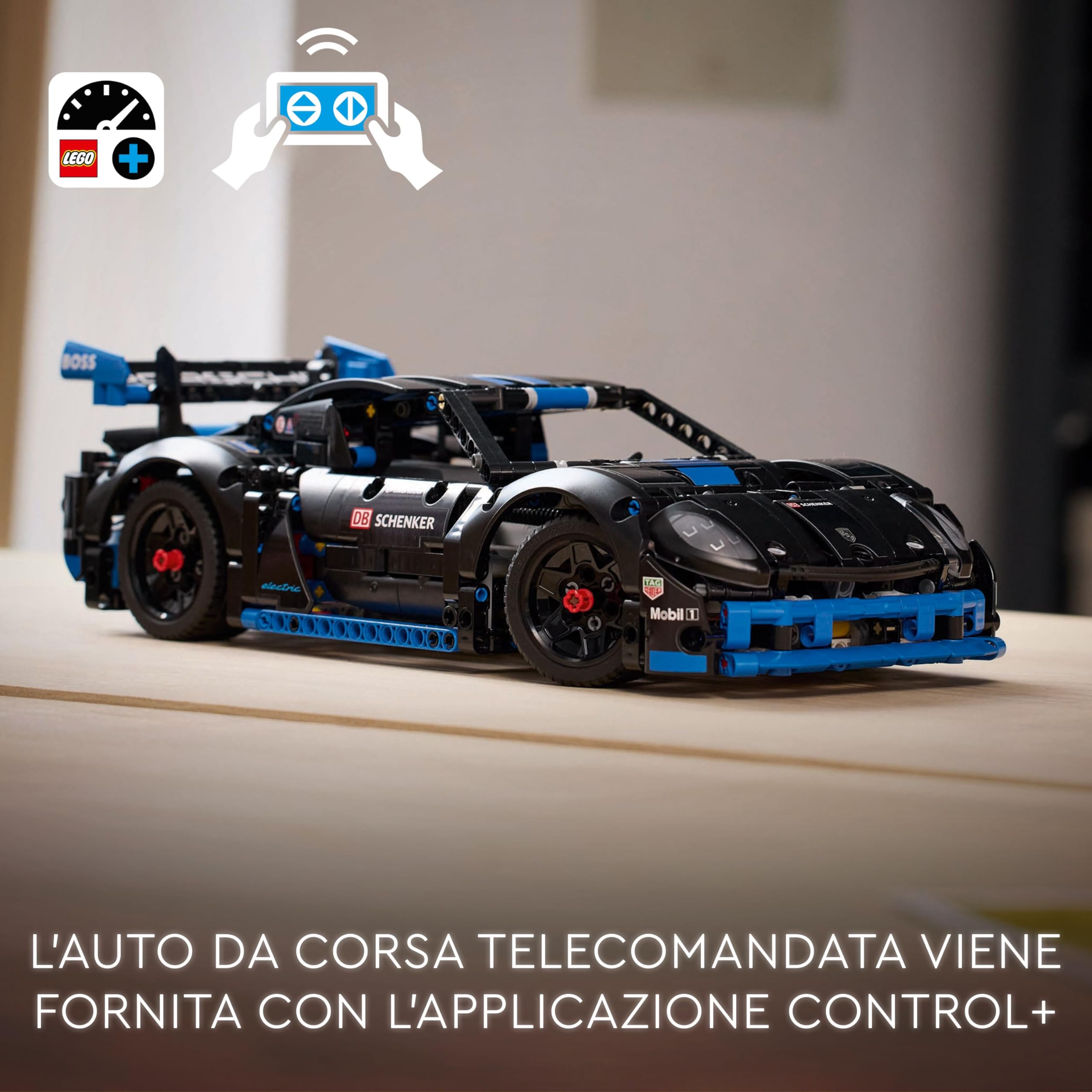 LEGO Technic Auto da Corsa Porsche GT4 e-Performance, Macchina Giocattolo Telecomandata per Bambini da 10 Anni, Modellino di Auto da Costruire Interattivo, Regalo per i Fan dei Veicoli Supercar 42176