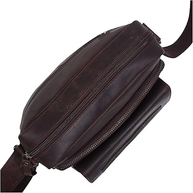 The Chesterfield Brand Bath Bandolera Cuero De Vaca Pull Up Moreno