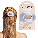 Kitsch Medium Flat Claw Clips for Women - Stylish Flat Hair Clips, Strong Hold for Thick & Fine Hair | Non-Slip for Secure, Comfortable All-Day Wear | Ideal Gifts for Women - Hydrangea Breeze