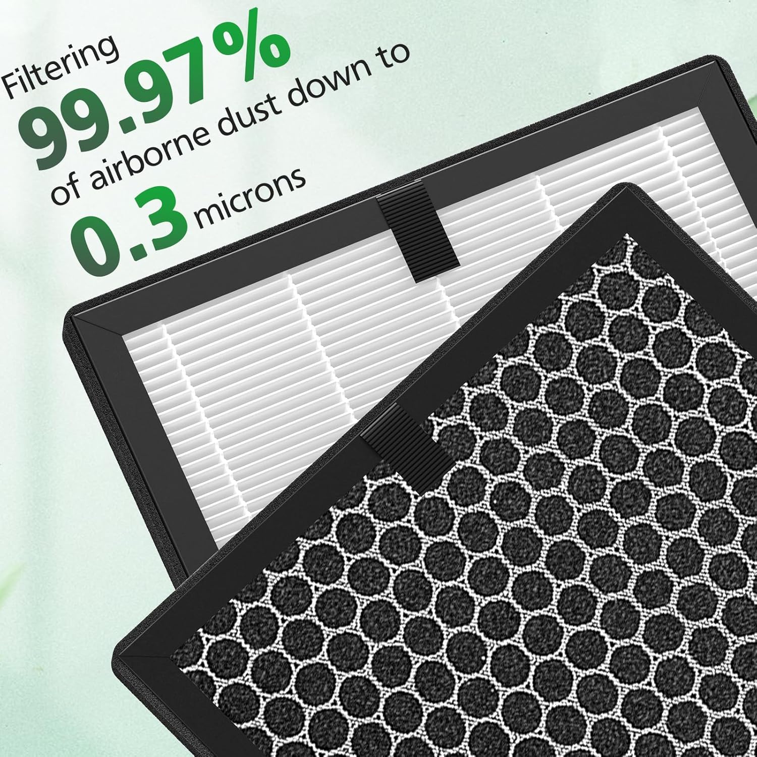 Air Max 8L Filter Compatible With Okaysou Airmax 8L Air Purifier Strong Efficiency 3-in-1 Filtration System 2 HEPA with Blue Ultrafilter & 2 Double Carbon Particles Activated Carbon Filter - Image 4