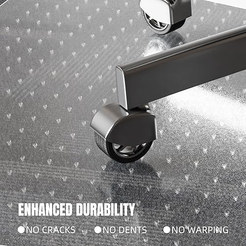 Miniatura 47 de Tapete para silla de alfombra, 36 x 48 pulgadas, tapete para silla de oficina para suelos alfombrados, protector de alfombra antideslizante