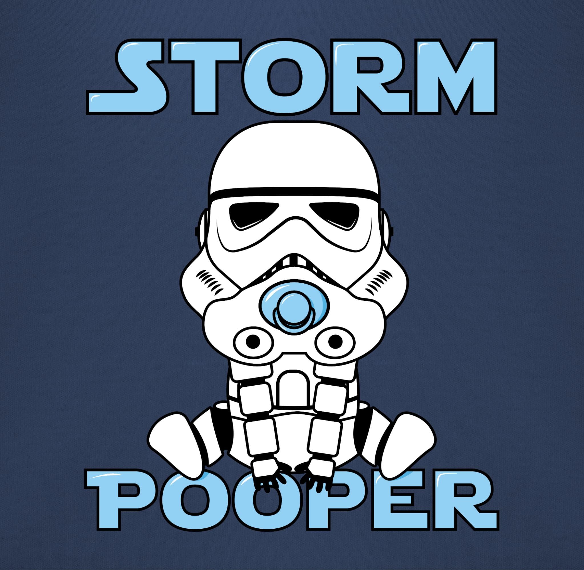 Shirtracer - Baby Lätzchen - Sprüche - Storm Pooper I Stormpooper