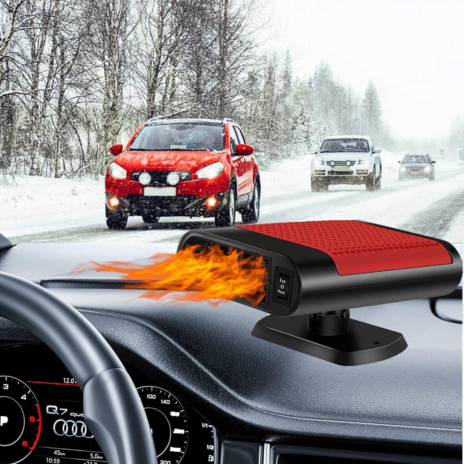 Car Heater Defroster, 12V 150W Heating & Cooling 2 in 1