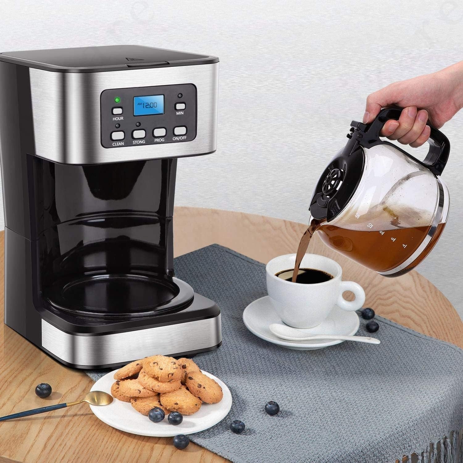 Amazon | Kizare 全自動コーヒーメーカー｜ドリップコーヒーマシン 豆