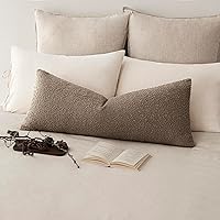 Vista 80 de Foindtower Fundas de almohada decorativas con textura de boucle, fundas de almohada sólidas, neutrales, suaves y acogedoras para silla, sofá