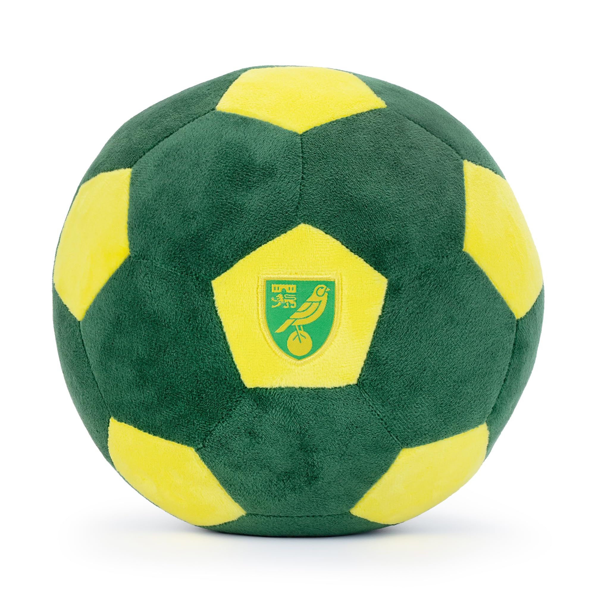 Norwich FC Officially Licensed Plush Football - 22 cm Soft Toy Pillow - Fluffy Stuffed Footy Ball Ideal for Kids and Adults - Perfect Sports Gift for Canaries