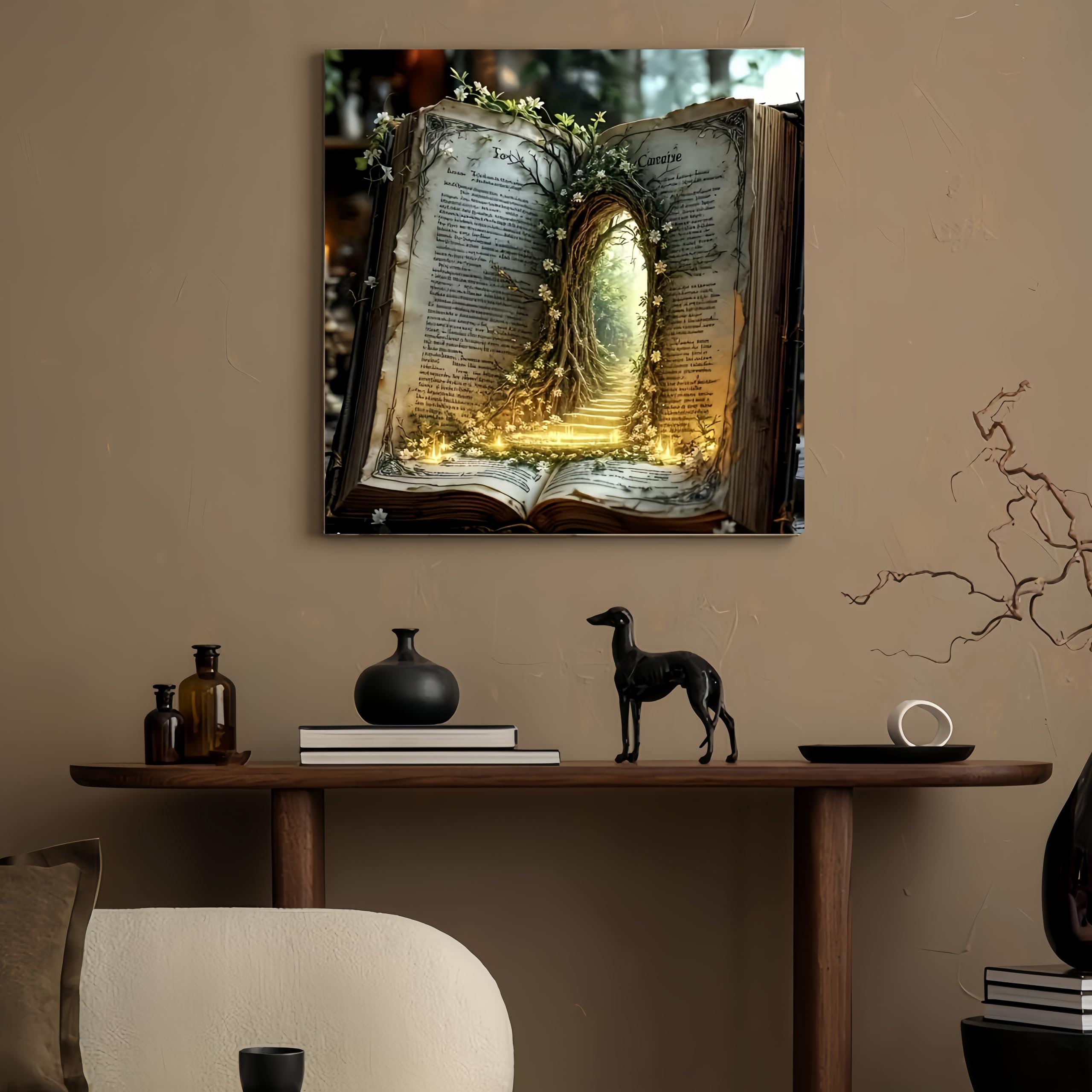 Kit per pittura con diamanti per principianti, kit per adulti, pittura magica per porte e libri, 5D, fai da te, decorazione per pareti di casa, 35 x 35 cm