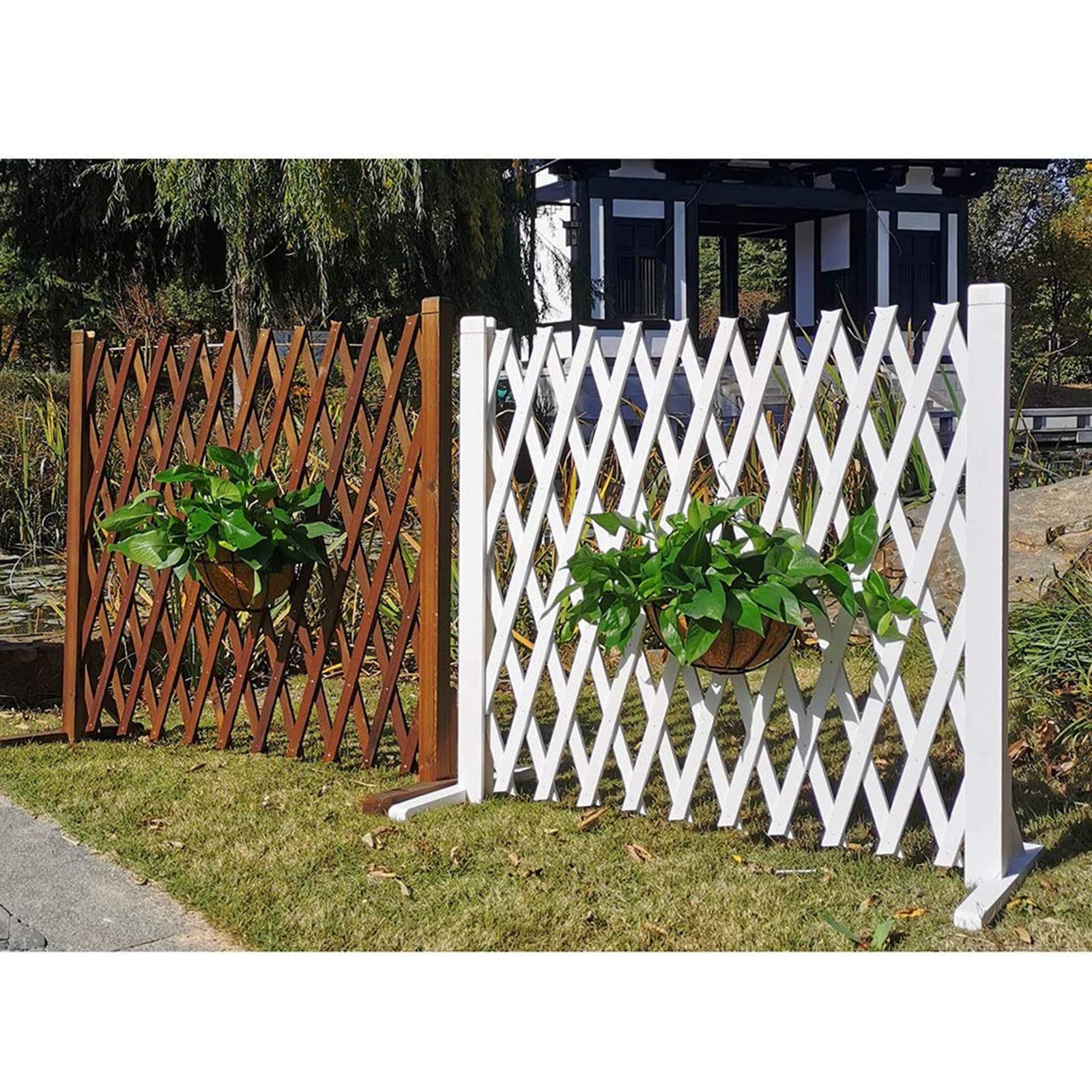 Recinzione vegetale Recinzione per cani Recinzione per animali domestici Recinzione per la prevenzione della fuga di gatti all'aperto - Recinzione per animali da giardino espandibile ( Size : 120*50cm
