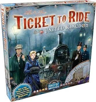 Asmodee Ticket to Ride United Kingdom + Pennsylvania Board Game Expansion - Strategy Game, Family Game for Kids & Adults, Ages 8+, 2-5 Players, 30-60 Minute Playtime | Train Route Strategy Game, Family Game for Kids & Adults, Ages 8+, 2-5 Players, 30-60 Minute Playtime