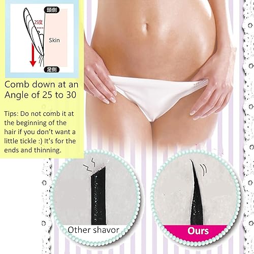 Miniatura 4 de 3 piezas de recortadora manual de afeitar, mini depilación en forma de T para línea de bikini, cejas, rostro y barba de precisión con diseño