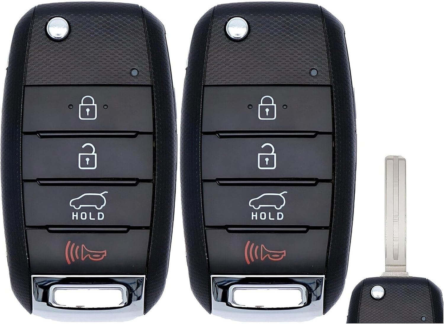 2X New Replacement Key Fob Remote Compatible with & Fit for 2014-2015 Kia Sportage - NYODD4TX1306-TFL - MPN NYODD4TX1306-TFL-01