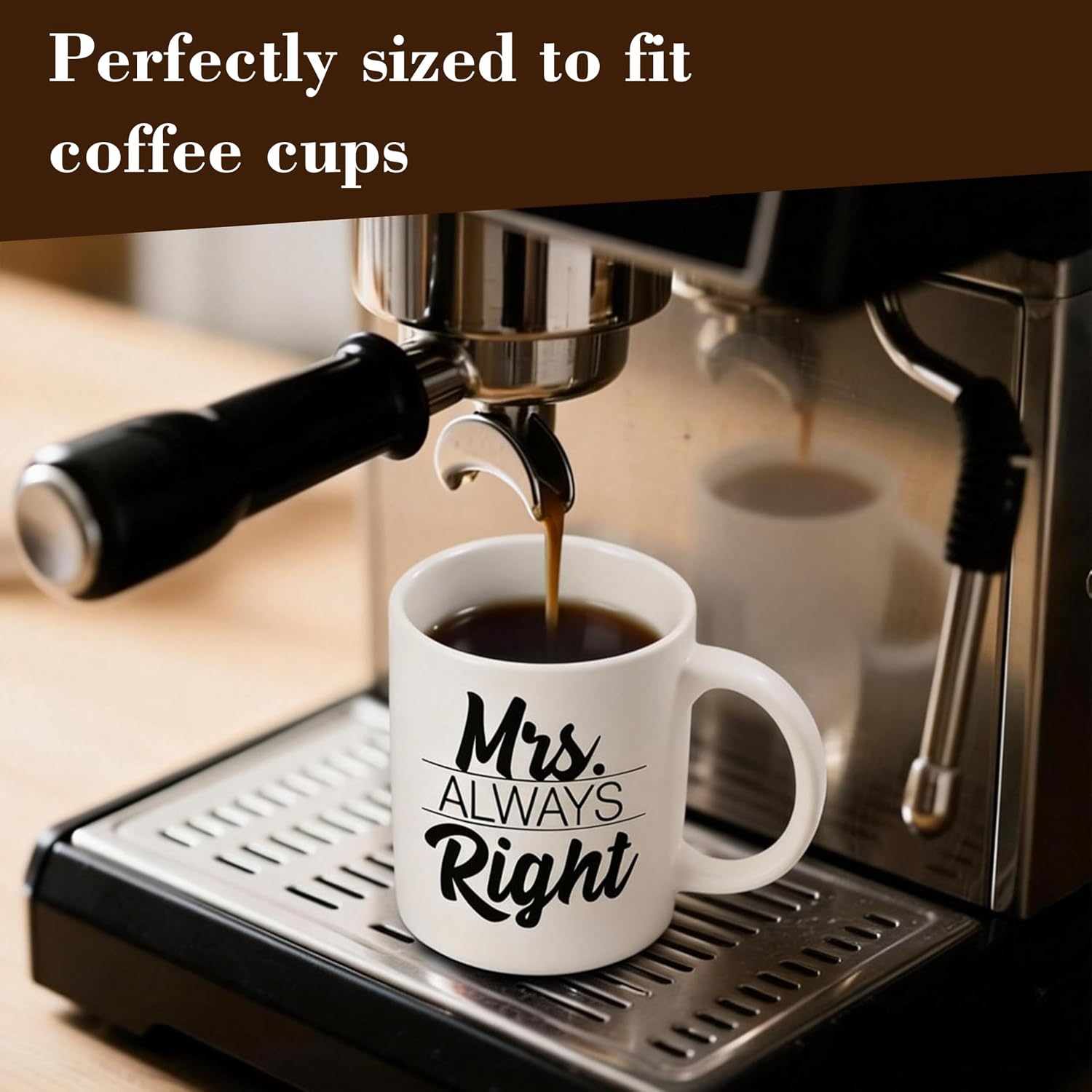 Mr Sometimes Right & Mrs Always Right Ceramic Mugs Set, His and Hers Coffee Mugs for Married Couples, Wedding Anniversari Gift, Newlyweds, Engagement and Bridal Shower Presents 355ml