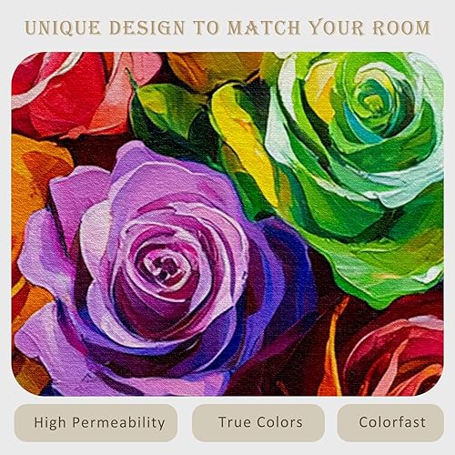 Miniatura 53 de Alfombras coloridas para entrada de 2 x 3 pulgadas, diseño de arte abstracto de fuegos artificiales, tapete para puerta de interior, tapete colorido