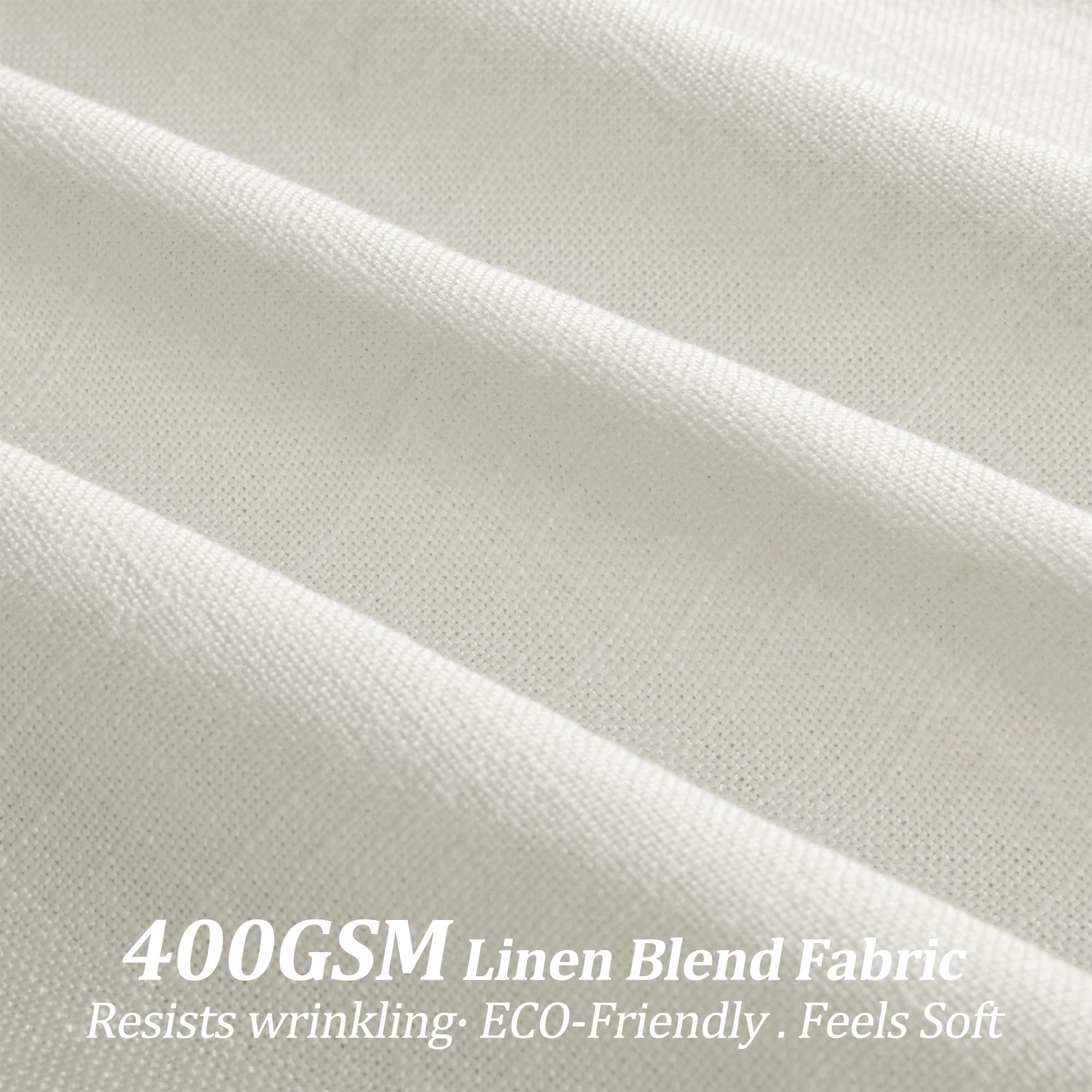Linen Curtains - Pinch Pleat, Light Filtering -2